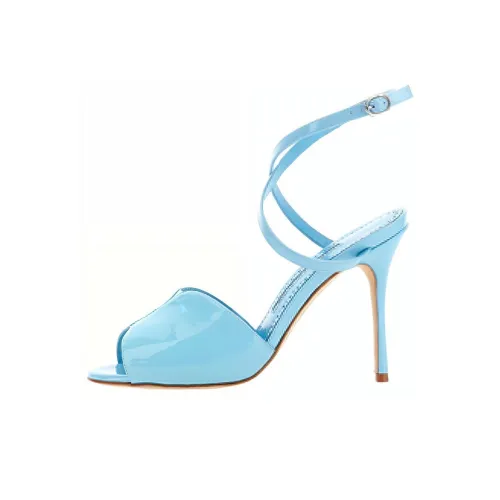 MANOLO BLAHNIK One Ремешок Сандалии Женские Светло-Синий