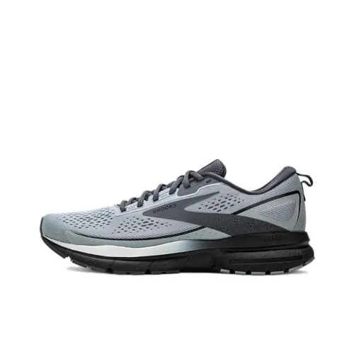 Brooks Беговые кроссовки Низкий топ Серый/Черный/Эбеновый Мужской