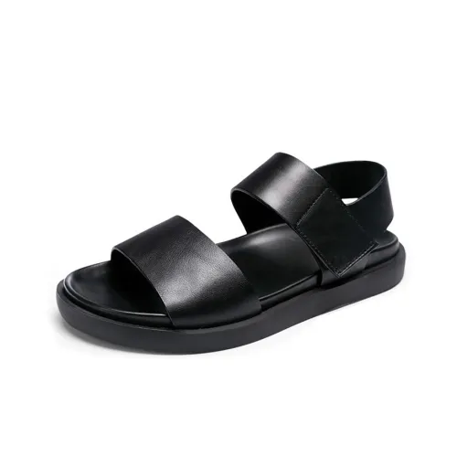 Brounvanm One Ремешок Сандалии 3 см Мужской Черный