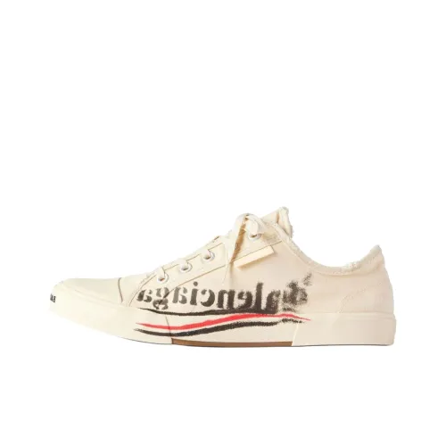 Balenciaga Paris Low Топ Скейтборд Кроссовки Мужские Бежевые