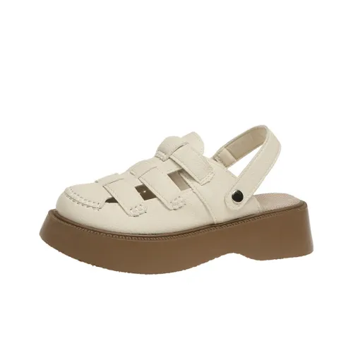 Сандалии в римском стиле с принтом персика женские