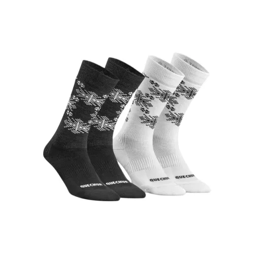 DECATHLON SH500 Носки Crew Мужские 2 упаковки снег черный