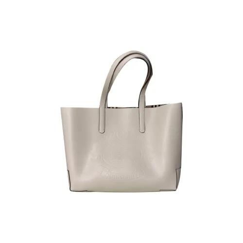 Burberry Винтаж Коровья кожа Тоут Сумка Сумка для покупок Сумка на плечо Сумка Большая Женская Хаки