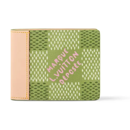 LOUIS VUITTON LV X Tyler Коллаборация Slender Кожа Кошелек Унисекс Многоцветный