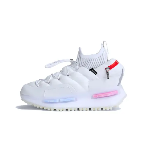 Moncler x Adidas Originals NMD S1 Slip-resistant MID Top Casual Men's White Монклер x Adidas Originals NMD S1 Противоскользящий MID Топ Повседневный Мужской Белый