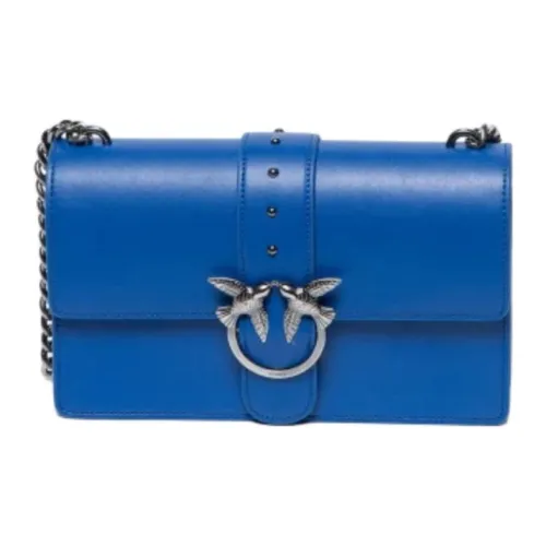 PINKO SIMPLY Кожа Сумка через плечо Женская Темно-синий