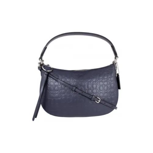 COACH Sutton Кожа Сумка Сумка через плечо Сумка через плечо Сумка на плечо Женская Темно-синий