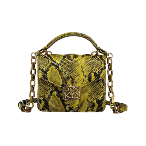 PINKO Кожа Сумка Сумка через плечо Сумка через плечо Мини Женская Желтая и Черная