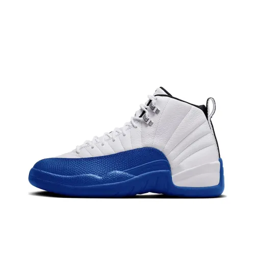 Jordan Air Jordan 12 Винтажные баскетбольные кроссовки Высокий верх Белый Черный Мужской