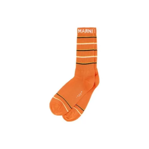 MARNI Желтый Персик Мужской MID Носки до икры