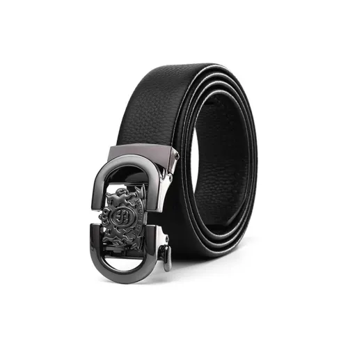 SHERIDAN Бизнес Повседневный Автоматическая Застежка Ремни из Коровьей Кожи Мужской Черный