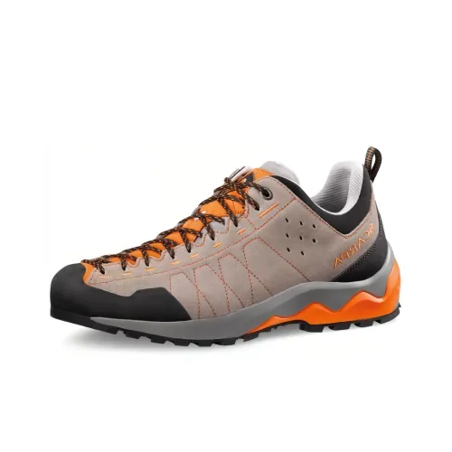 SCARPA Витамин Шок Абсорберы Противоскользящие Устойчивые к износу Низкий Топ Походная обувь Унисекс Серый Оранжевый