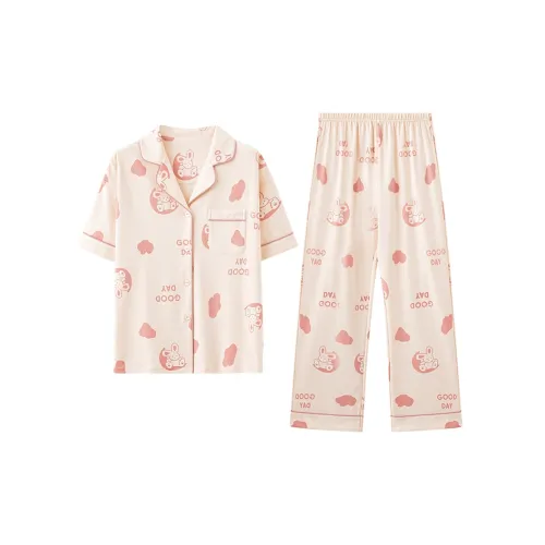 Top Melon Пижамный комплект Женские Pink Bunny