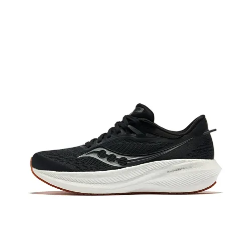 Saucony Triumph Victory 21 Амортизация Легкий Низкий Топ Повседневный Спринт Беговые кроссовки Мужской Черный