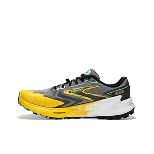 Brooks Catamount Беговые кроссовки Низкий Топ Лимон/Серый Мужской
