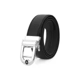 Хромовый цвет, круглая пряжка, голова, верблюжий цвет, кожа