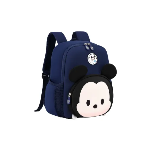 Disney Mickey Series Полиэстер Резина Рюкзак Маленький Детский Розовый Темно-синий Синий