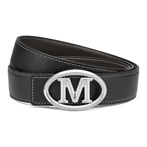 FAIRWHALE Логотип Smooth Clasp Двойной Sided Top Grain Коровья кожа Ремень Мужской Ширина 3,5CM