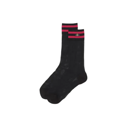 Vivienne Westwood Черные Женские Носки MID до икры
