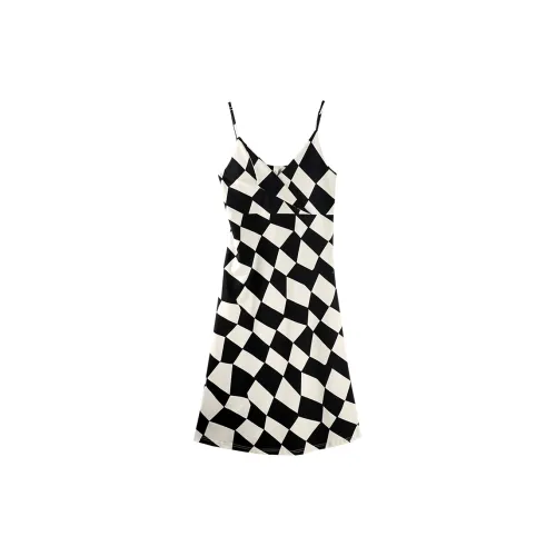 Q'NIANMA Ночная сорочка Женская Элегантная Черная