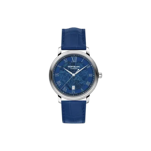 MONTBLANC Автоматический Механический Часы для Мужчин 40 мм Синий