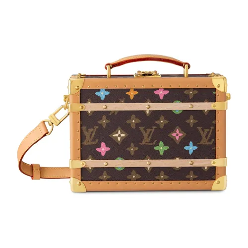 LOUIS VUITTON Основная часть кожа плечо сумка женская коричневый