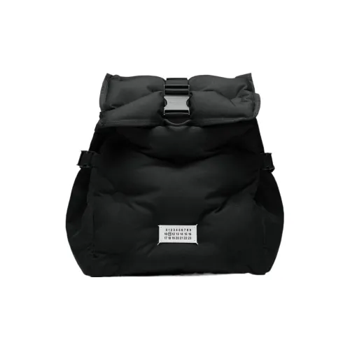 Maison Margiela Glam Slam Нейлон с Телячьей Кожей Рюкзак Женский Черный