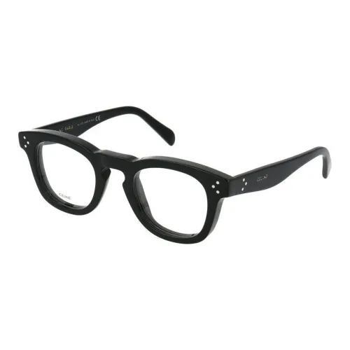 CELINE Ацетат Круглые Оправы для Очков Женские Черные