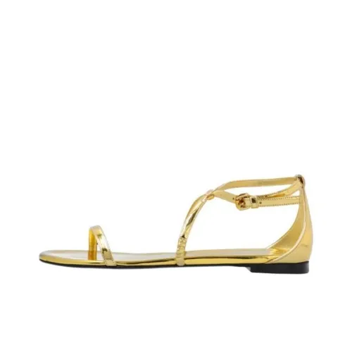 Alexander McQueen One Ремень Сандалии Женские Золотые