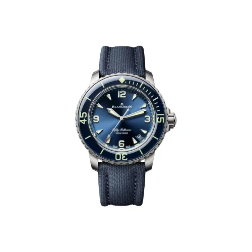 BLANCPAIN Автоматический Механический Часы Мужские FIFTY FATHOMS 42,3 мм Синий