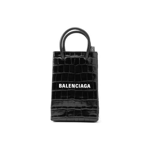 Balenciaga Яркий Крокодиловый Узор Тисненая Коровья Кожа Чехол для телефона Сумка через плечо Сумка Мини
