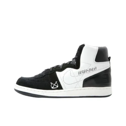 Nike Terminator Slip-Resistant Abrasion-Resistant High Top Skateboarding Shoes Men's Black White