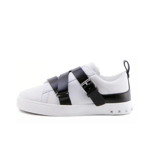 Valentino Низкий Топ Стильные Скейтбординги Женские Белый Черный