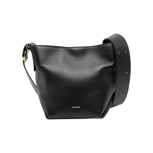 JIL SANDER Телячья кожа Сумка через плечо Сумка на плечо Женская Черная