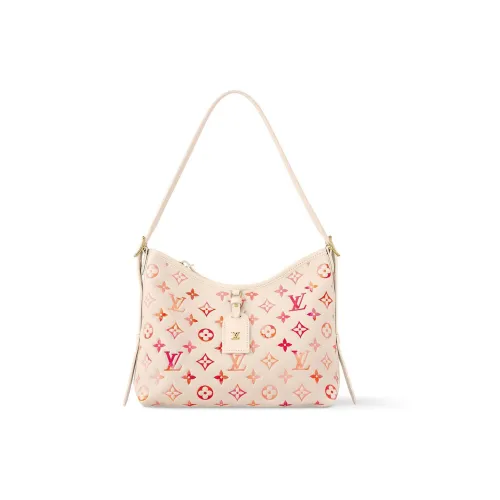 LOUIS VUITTON Carryall Кожа Сумка для покупок Сумка Сумка через плечо Маленькая Женская Красно-розовый Градиентный Экрю