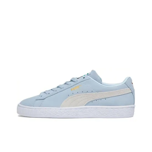 PUMA Suede Classic XXI Classic XXI Устойчивые к истиранию Низкие Кроссовки для скейтбординга Женские Ледяной синий