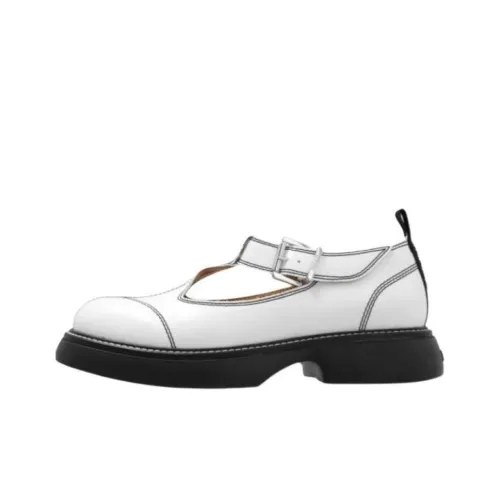 GANNI Грубый каблук Туфли Мэри Джейн 2,5 см Женские Белые