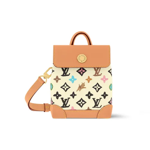LOUIS VUITTON LV X Tyler Коллаборация Steamer Кожа Маленькая Коробка Сумка через плечо Сумка для плеча Сумка Unisex Multicolor
