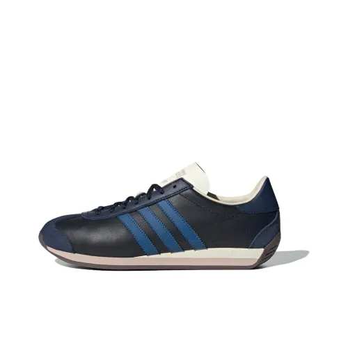 Adidas Originals COUNTRY OG Slip-resistant Low Top Casual Unisex Black Blue Adidas Originals COUNTRY OG Slip-resistant Низкий Топ Casual Унисекс Черный Синий