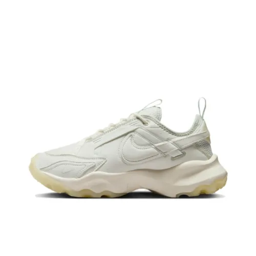 Nike TC 7900 Амортизаторы Slip-resistant (против скольжения) и Abrasion-resistant (устойчивые к истиранию) Низкие беговые кроссовки для женщин Белый Зеленый