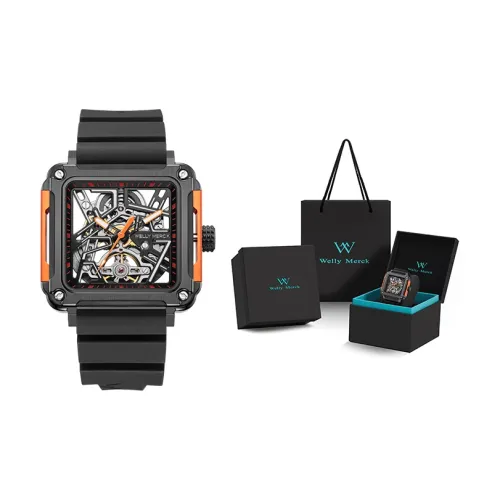 Welly Merck Автоматический Механический Часы Мужские Черепный Циферблат WM091M 1