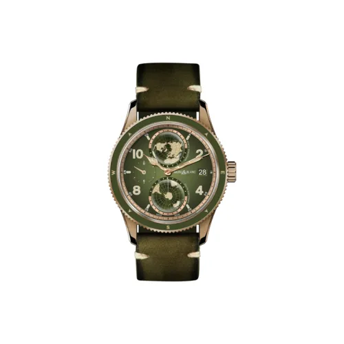 MONTBLANC 1858 Collection Автоматический Механический Часы Мужские 42 мм Зеленый Циферблат Бронзовый Корпус Часов