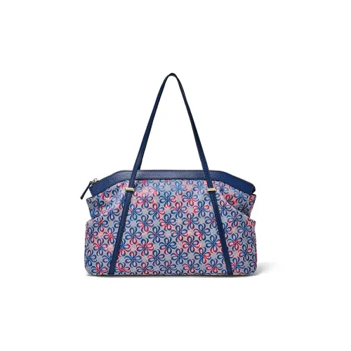 KAISER Ткань Сумка через плечо Большая Женская Синяя с Красным Серым с Синим Абрикос