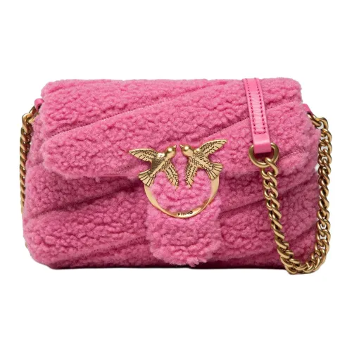 PINKO Puff Ткань Swallow Сумка Сумка через плечо Женская Розовая Красная