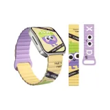 Силиконовый магнитный ремешок с петлей - XD пурпурно-оранжевый.