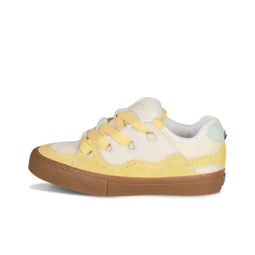 Ollieskate Повседневный Низкий Топ Fragrant Кокосовое Молоко Чай Цветовая Схема Унисекс