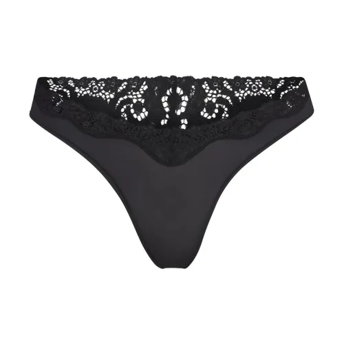 SKIMS FITS EVERYBODY Кружево DIPPED Стринг Нижнее белье Женское 1 упаковка Onyx Onyx