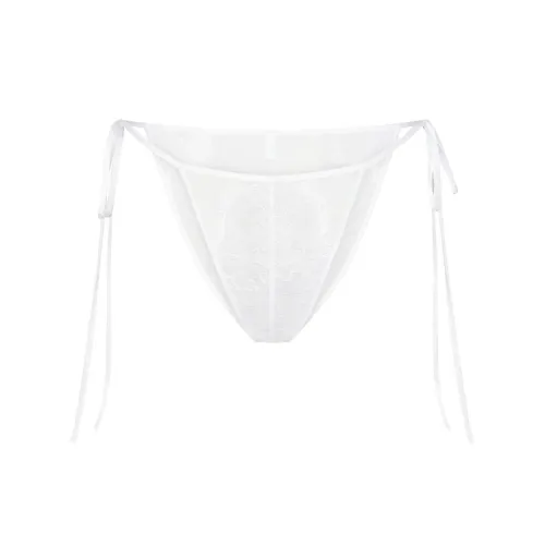 SKIMS Кружево Галстук Боковая сторона Бикини Нижнее белье Женские 1 шт Снег Снег