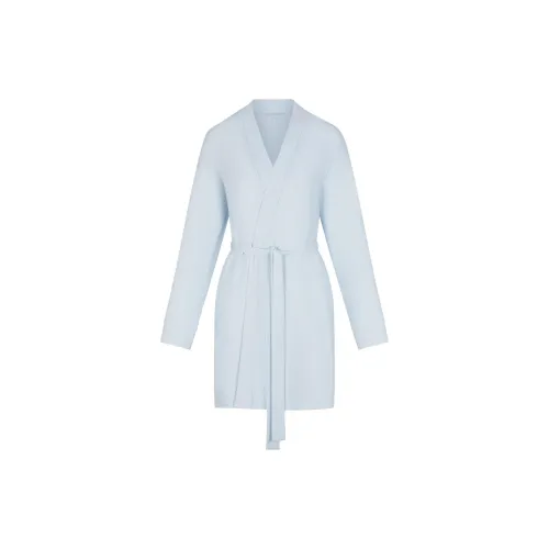 SKIMS Мягкий Lounge ROBE Сон Robe Женские CELESTE Небесно-голубой