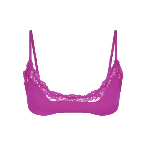 SKIMS FITS EVERYBODY Кружево Scoop Бюстгальтер Женский Lollipop